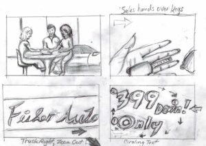 Advertising Storyboard, Storyboard Artist, coloradodirectorofphotography.com