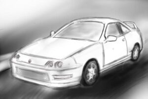 Storyboards to storyboard depicting a 97-98-99 Acura Integra. Nick Teti III, ColoradoDirectorofPhotography.com
