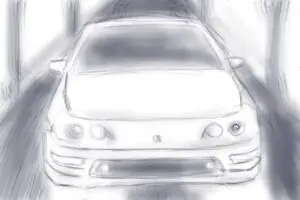 Storyboard depicting a 98-99 Acura Integra.